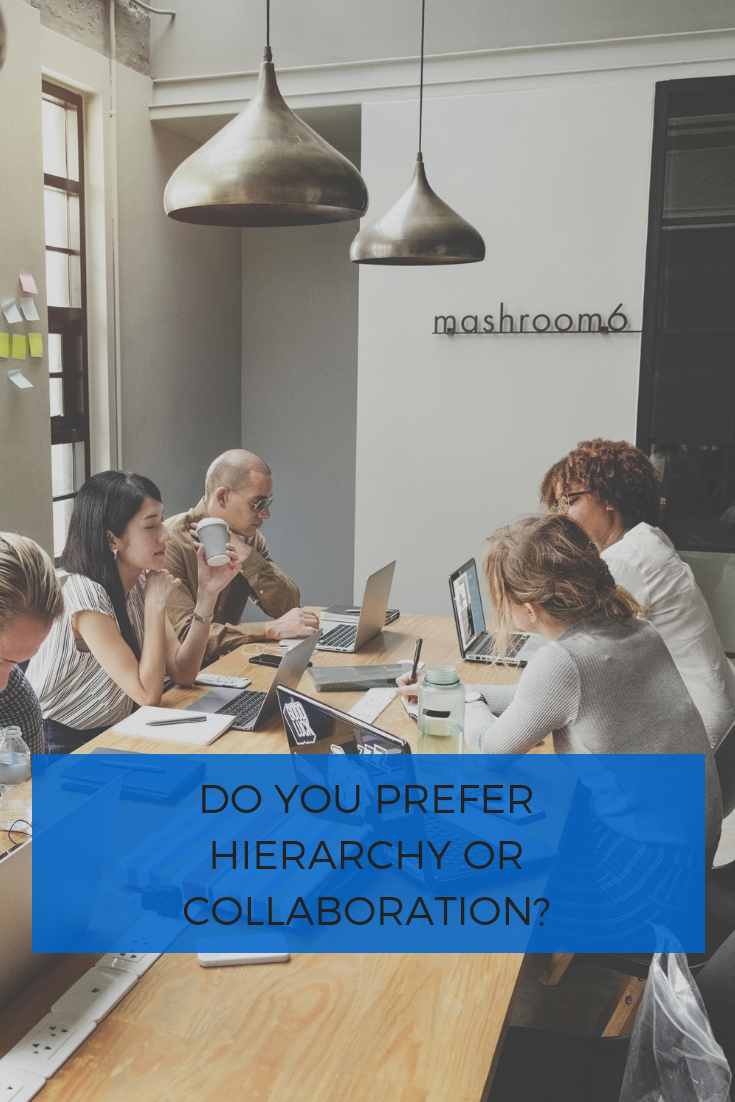 What do you prefer in professional situations — hierarchy or collaboration? Kate Nasser, The People Skills Coach™, explains why it's important to decide.