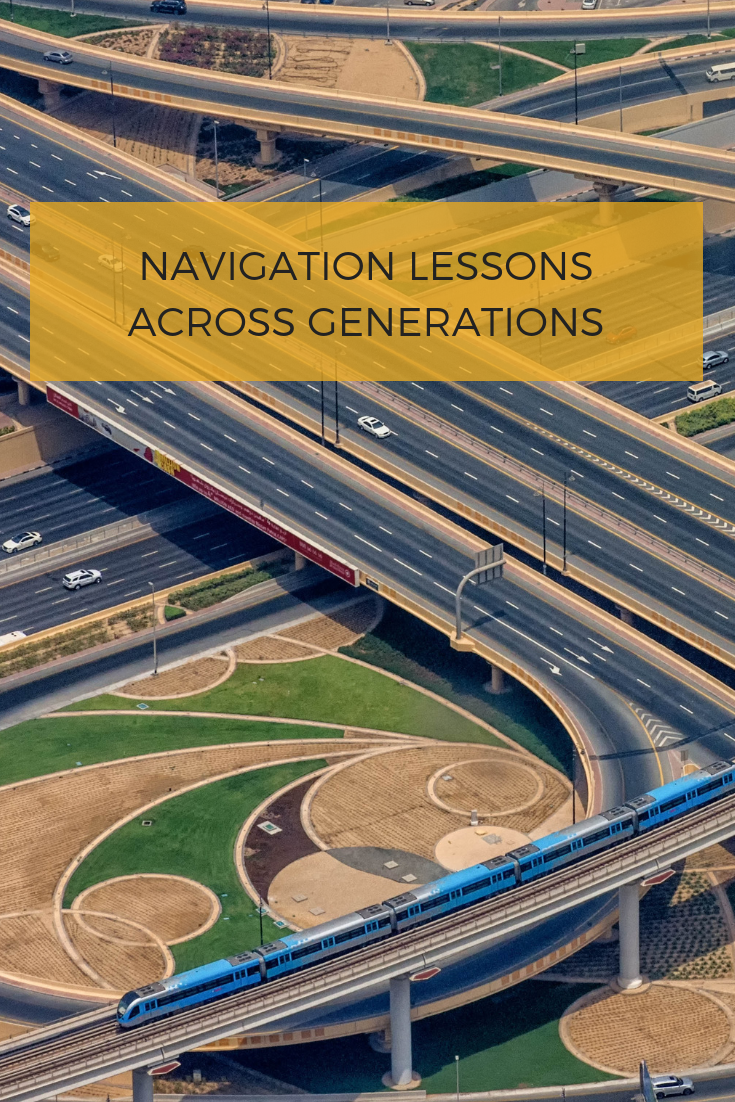Sometimes lessons come from surprising places. These navigation lessons were learned watching different age groups follow directions to a specific location.