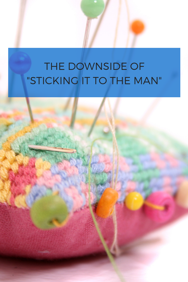 Stick it to the man was an expression of protest against too much power or wrongdoing. Today, it is a meaningless chant for bystanders. Time to encourage upstanders!