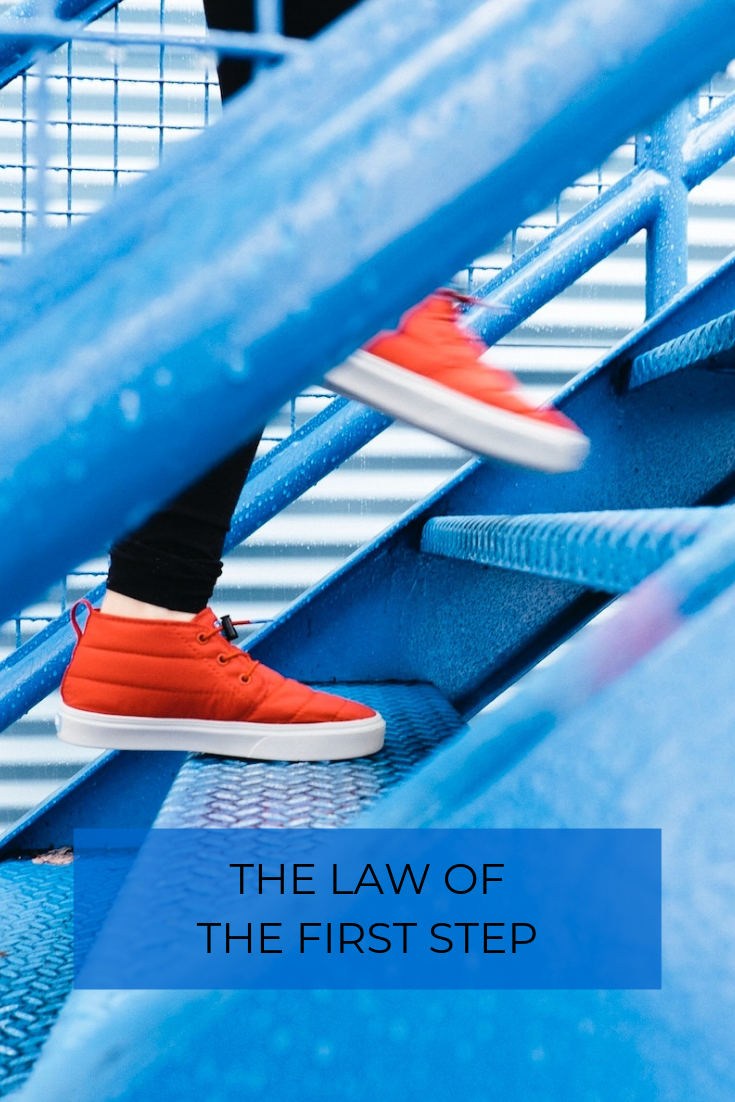 The Law of the First Step is what launches our creativity and innovative ideas into results and meaning in our lives and work.