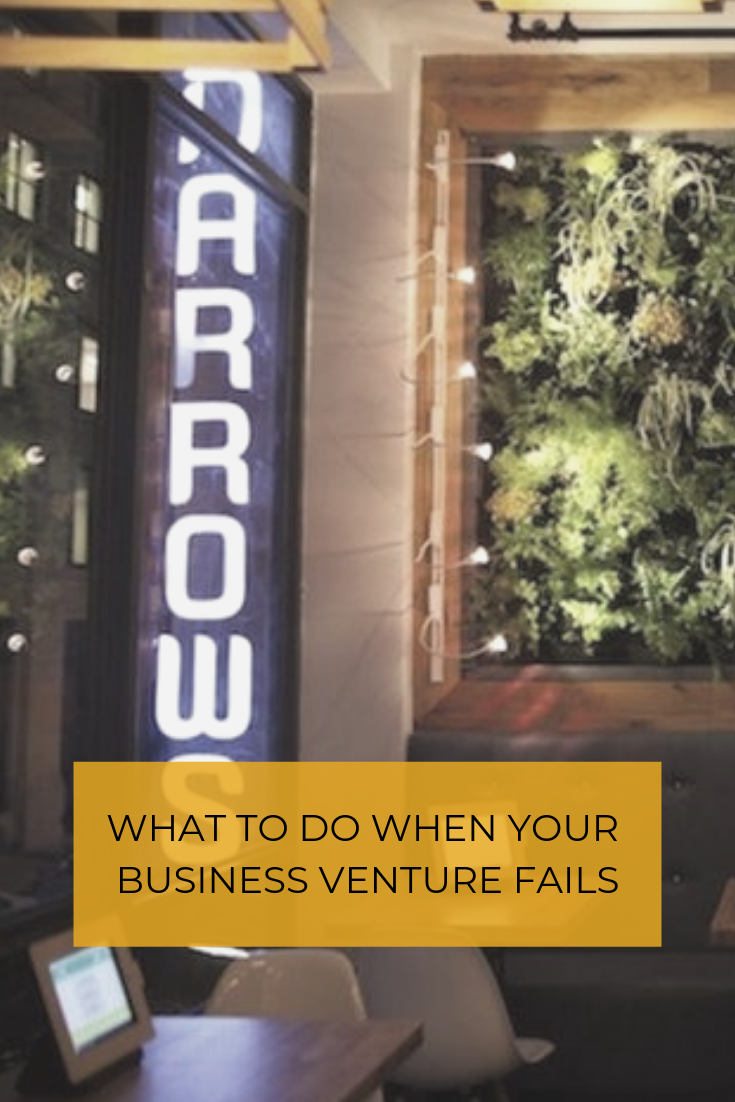 The excitement of owning a business can quickly turn to anxiety if it isn't successful. What do you do when your business venture fails?